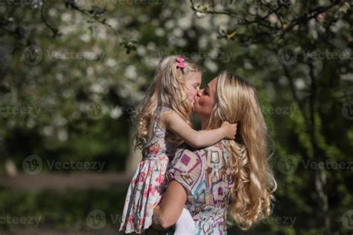 Blonde Lesbian Mom & Daughter Kisses: Intimate Moments & More!