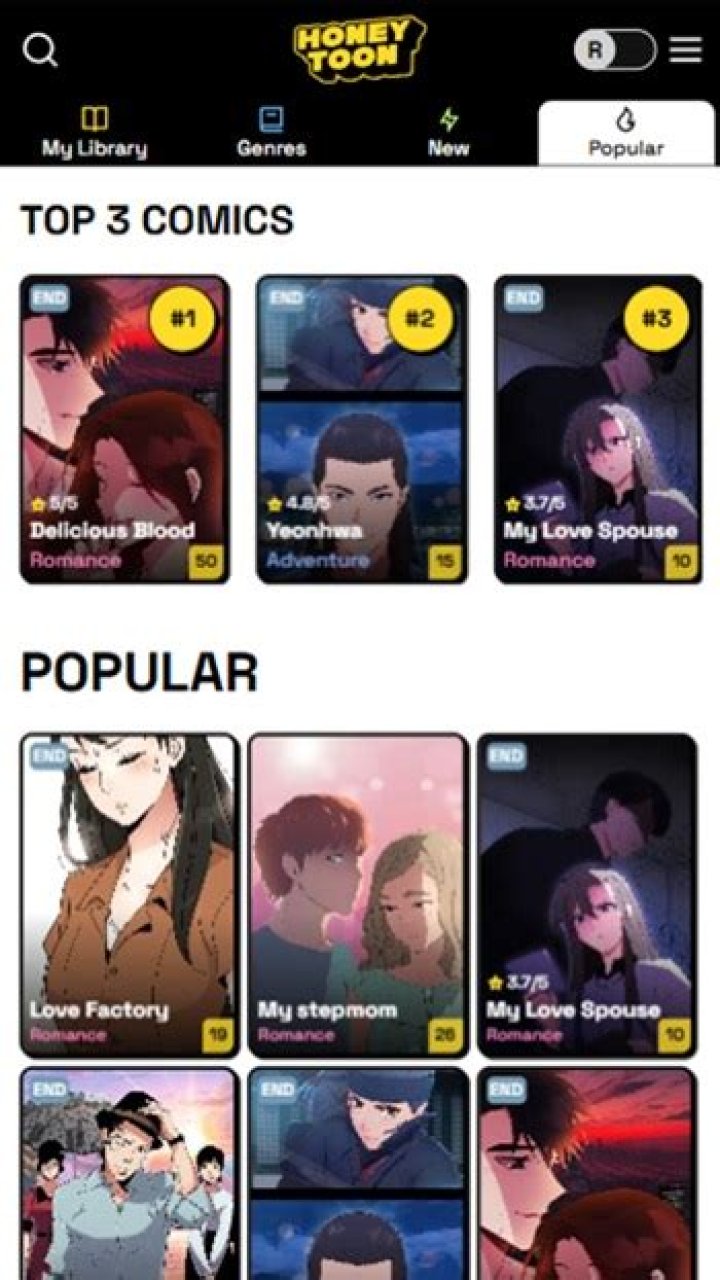 Read Free Webtoons: Honeytoon Guide